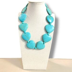 Silpada Turquoise Heart Bead Necklace